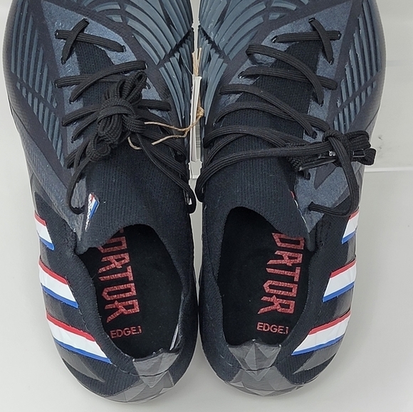 Adidas Predator Edge.1 LF Men\'s Size 4.5 Black White Soccer Cleats GV7391 New main image 11
